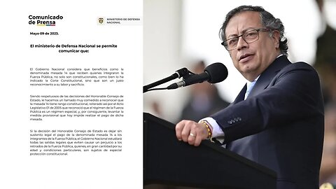 🎥Presidente Gustavo Petro emitió un “Comunicado de Prensa del Ministerio De Defensa Nacional“👇👇