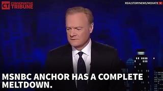 MSNBC Anchor Has A Complete Meltdown