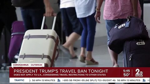 President Trump issues travel restriction between US and Europe