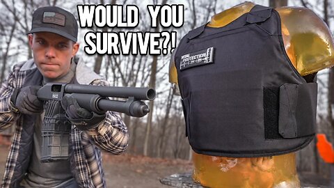 12ga Shotgun vs Bulletproof Vest, Would You SURVIVE?! (Human Torso)