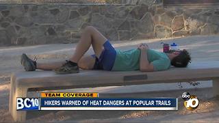 Hikers warned of heat dangers at popular trails