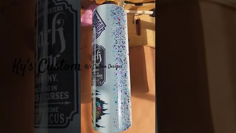 Pocus Hocus #beach #magic #customtumblers #flowers #cute #glitter #stainlesssteel