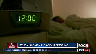 Study: women under-report their snoring