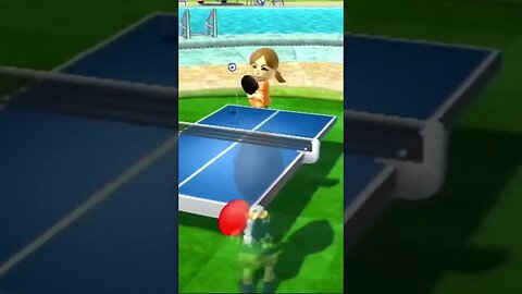 Defeating Lucia in Wii Sports Resort Table Tennis #shorts #shortsvideo #wii #wiisports #tabletennis