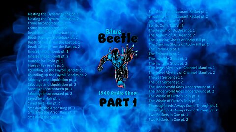 🌟The Blue Beetle - Radio Serial | Classic Crime Fighter 🦸‍♂️ PART 1
