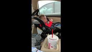 Baby boy rocks out to his favorite song
