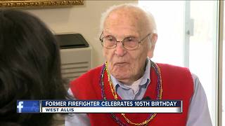 Retired West Allis firefighter celebrates 104th birthday