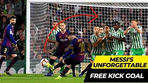"Leo Messi's Masterclass: The Finest Free Kick Goal Ever Scored!"|#messi #lm10 #messi #messiskills