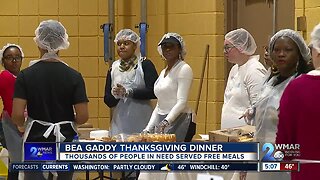 Thousands of people in need served meals at Bea Gaddy Thanksgiving Dinner