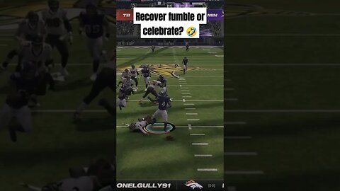 Recover Fumble Or Celebrate Madden 24 #shorts #funny