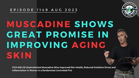 Muscadine shows great promise in improving aging skin EP. 1149 AUG 2023