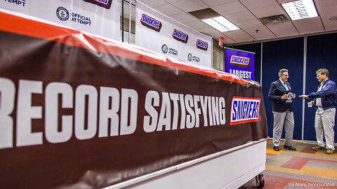 Snickers Breaks Record for World’s Largest Chocolate Nut Bar
