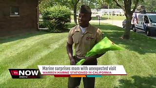 Marine surprises mom with unexpected trip home