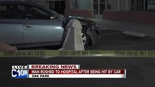 Man struck by car in Oak Park