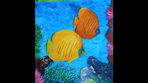 Underwater Tropical Fish Painting