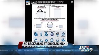 Douglas Unified School District carries out clear bag policy for safety of students