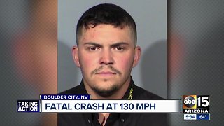 Man driving 130 mph from Vegas to Phoenix hits, kills driver