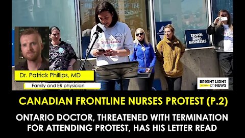 CANADIAN FRONTLINE NURSES PROTEST (Part 2) - DR PATRICK PHILLIPS SPEECH