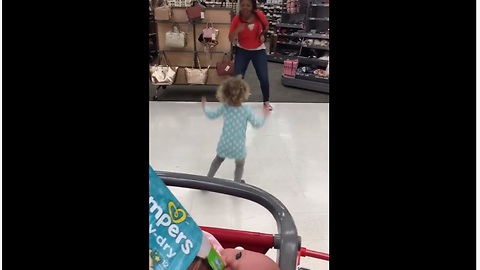 Target Employee Has Impromptu Dance Party With Toddler