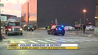 4 dead, at least 7 injured in 9 separate shootings in Detroit over the weekend
