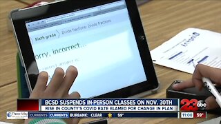 BCSD suspends in-person instruction due to spike in COVID-19 cases