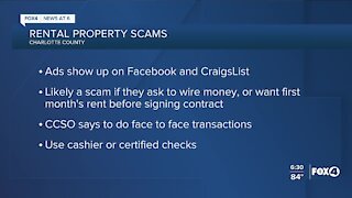 Rental property scam alert