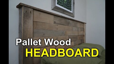 Rustic Headboard with Pallets - How to