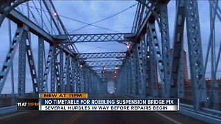 No timetable for Roebling suspension bridge fix