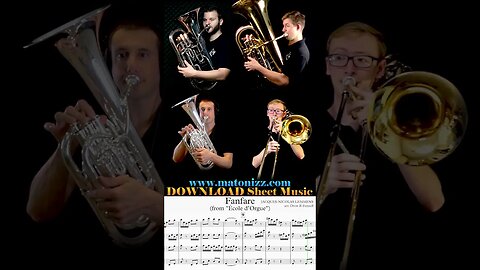 Boyz playin' low 💪💪 #fanfare #lowbrass #euphonium #trombone #baritone #tuba