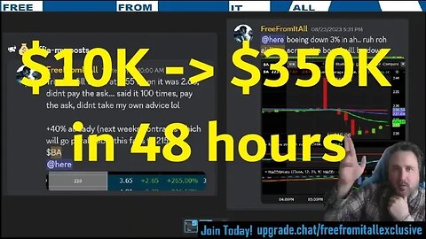 HOW TO TURN $10k INTO $350,000 in 48 hours - $BA (BOEING PUTS) & Joining My Discord. Self-made MOASS
