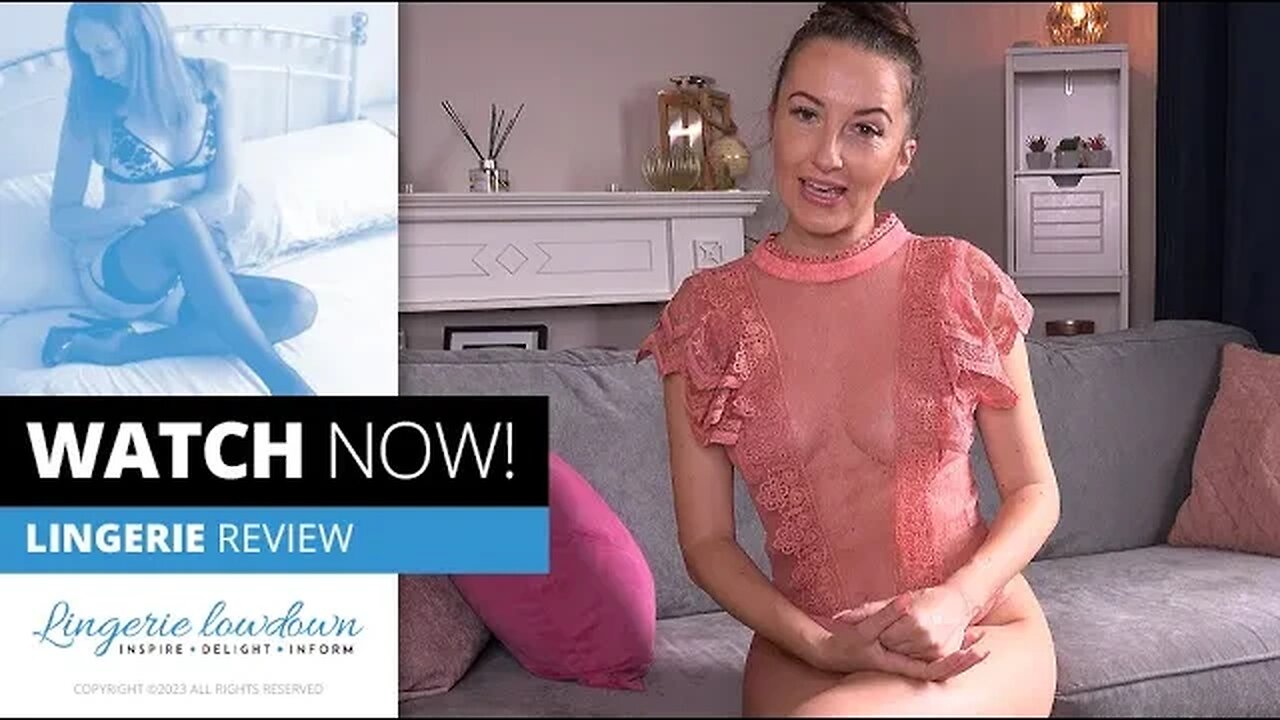 Sophia Smith reviews SHEIN ladder cut out lingerie set