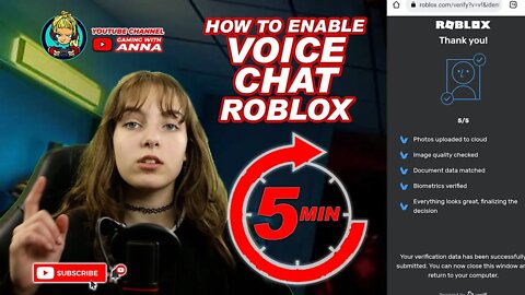 How to enable voice chat in roblox for 5 minutes