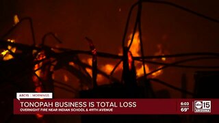 Family restaurant in Tonopah destroyed in fire