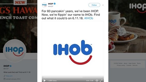 Is IHOP getting rid of pancakes? Changing name to 'IHOb'