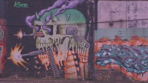 Dark God x Cold Spirit - Doorbell (Prod. DJ Reyzah) - Freeman Alley NYC, New Jersey Graffiti 4K