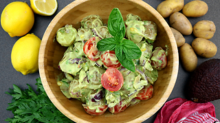 Healthy guacamole potato salad recipe