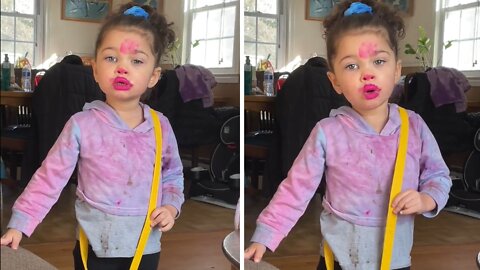 Little Girl Flat Out Denies She Was Using Mommy's Makeup