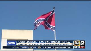 Carroll County Public Schools looking to ban Confederate flag clothing
