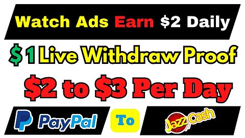 Watch Ads Earn $2 Daily Live Withdraw Proof 2023 || Earn Money Online Without Investment Earning App