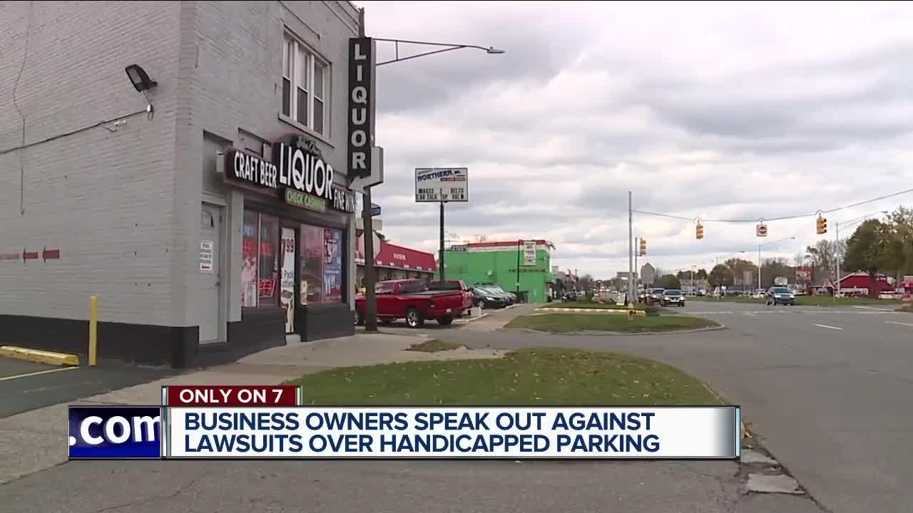 Business owners speak out against lawsuits over handicapped parking