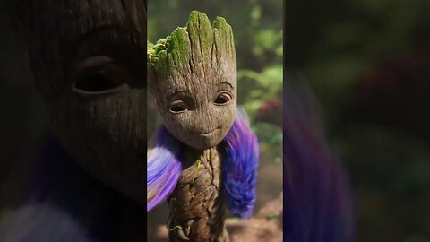 Groot's Fashion Secrets: Squirrel Bird Hair Scarf #groot #shorts #mcu