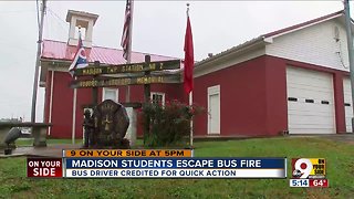 School bus driver safely evacuated kids from bus that burst into flames