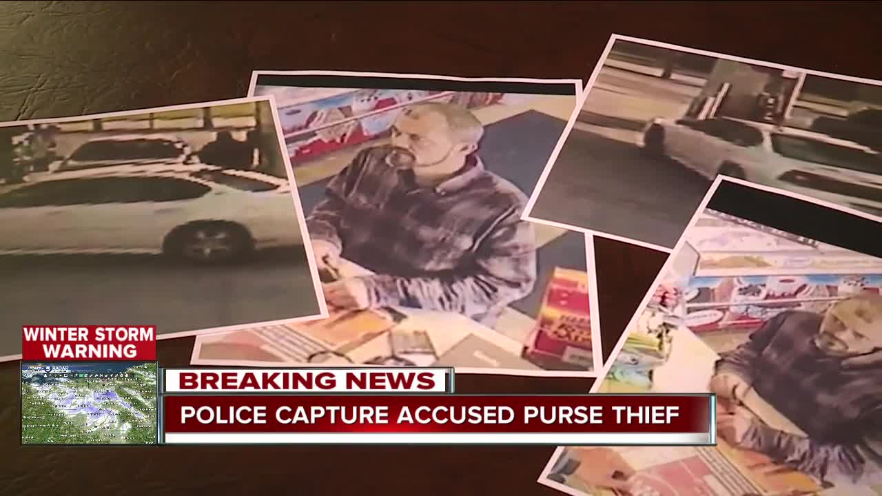 Man arrested for stealing purses in unusual way