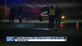 Skateboarder hit, killed by car in Mission Bay area
