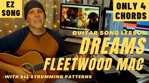 Fleetwood Mac Dreams Super Easy Guitar Song Lesson - just 4 Chords
