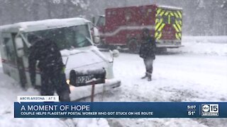 Flagstaff postal worker gets helping hand during winter storm