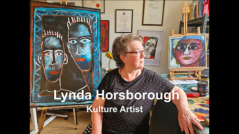 Lynda Horsborugh, Painter, Cafe Locked Out's first Kulture Artist