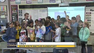 Kevin visits Wattles Elementary in Troy