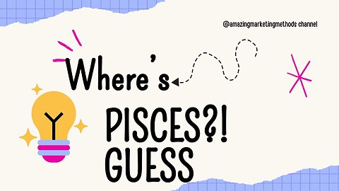 ☺ GUESS WHICH ONE IS PISCES-WHERE IS PISCES? #pisces #piscestraits #