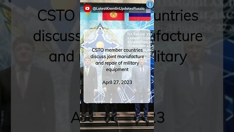 Trailer: Russia's Deputy PM Manturov at CSTO Meeting in Dushanbe